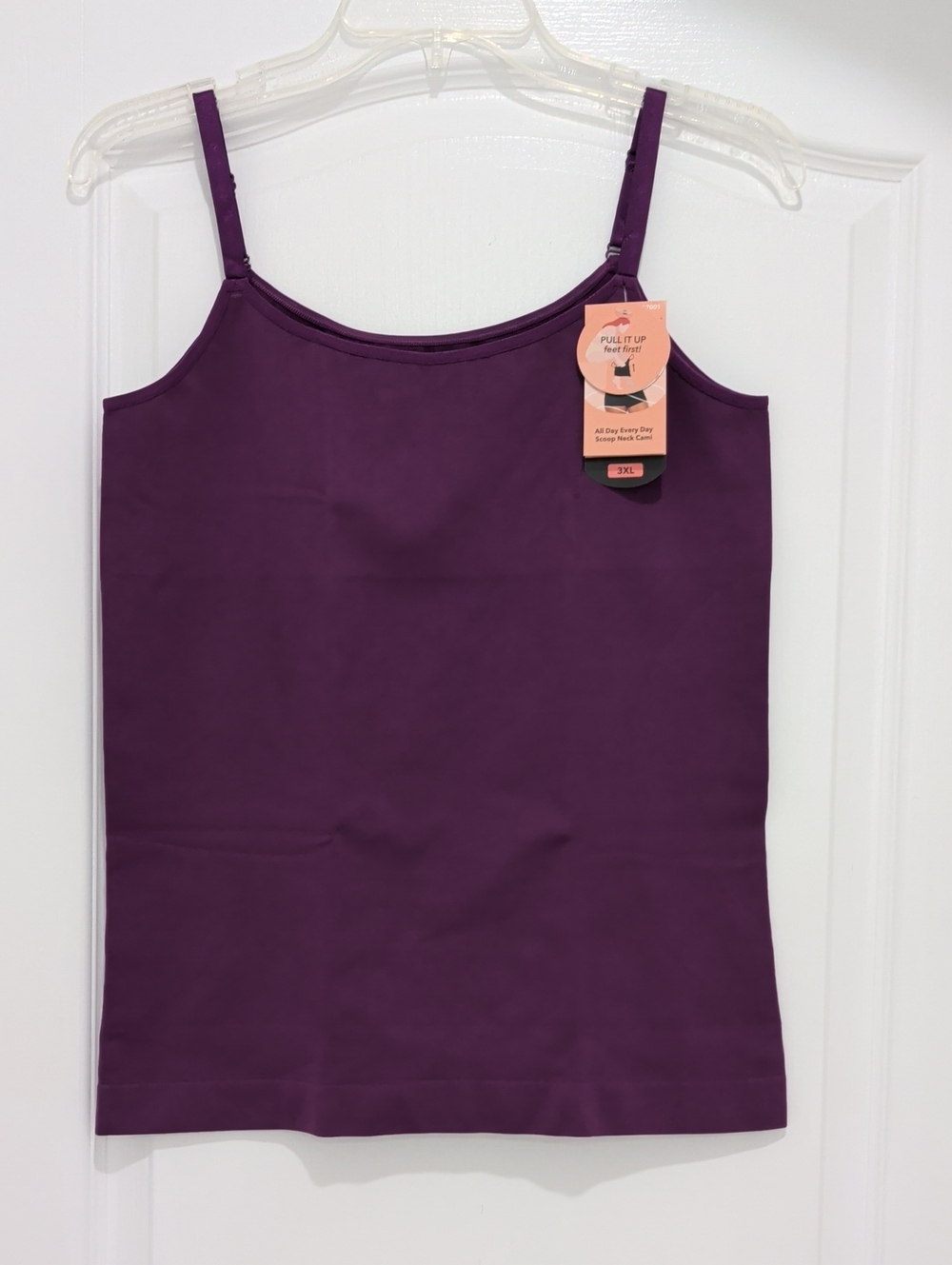 New Shapermint Royal Purple SHAPERMINT Smoothing Shaping Cami Top 3XL